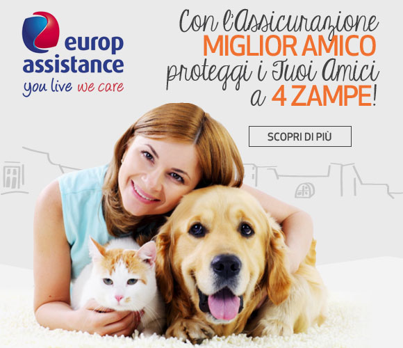 EUROP ASSISTANCE e ZAMPANDO insieme per Assicurare i tuoi Cani e Gatti.