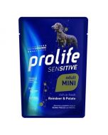 Prolife Wet Dog Adult Mini Sensitive Renna e Patate 100 Gr 