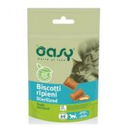 Oasy Cat Biscotti Ripieni Sterilized- Snack per Gatti 60 Gr