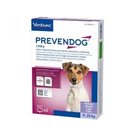 Virbac Prevendog 2 collari antiparassitari per cane sotto i 25 kg - 60 cm