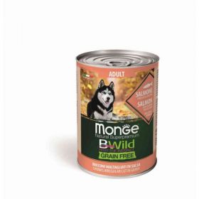 Monge Bwild cane Adult Grain Free Salmone zucca e zucchine 400 gr