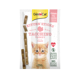 GIMCAT kitten sticks with turkey & calcium 3pz