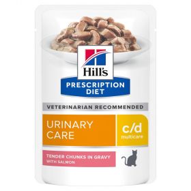 Hill's Prescription Diet c/d Gatto Multicare Urinary Care Salmone 12 Bustine da 85 gr