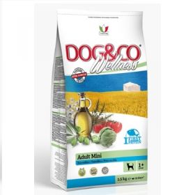 Adragna Pet Food Cane Dog & Co Wellnes Adult Mini Pesce e riso 2,5 Kg