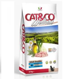 Adragna Pet Food Gatto Cat & Co Wellnes Adult Sensible Pesce e riso 10 Kg 
