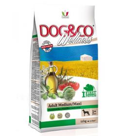Adragna Pet Food Cane Dog & Co Wellnes Adult medium prosciutto e riso 12 Kg