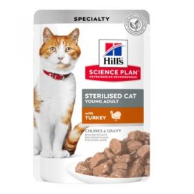 Hill's Science Plan Gatto Sterilised Adult Tacchino 85 Gr in bustina