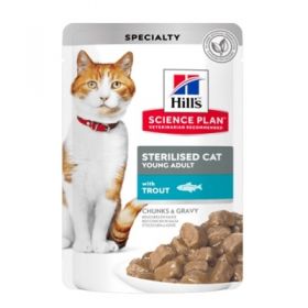 Hill's Science Plan Gatto Sterilised Adult Trota 85 Gr in bustina