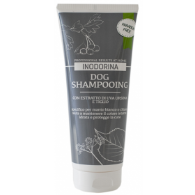 Inodorina Dog Shampooing con Estratto di Uva Ursina e Tiglio per Manto Chiaro 250 ml