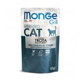 Monge Grill Cat Sterilised Trota Buste per Gatto da 85 gr.
