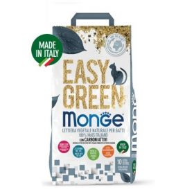 Monge Lettiera per Gatti Easy Green 100% Carboni attivi 10 Litri