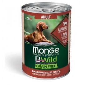 Monge Bwild cane Adult Grain Free agnello zucca e zucchine 400 gr 