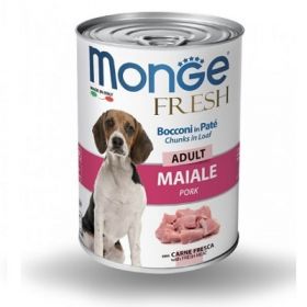 Monge Cane Fresh Adult bocconi in pate' Maiale 400 gr
