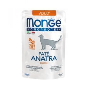 Monge Monoprotein Cat Adult Patè Anatra Buste per Gatto da 85 gr.