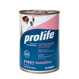 Prolife Puppy Sensitive Agnello e Riso Lattina da Gr.400