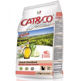 Adragna Pet Food Gatto Cat & Co Wellness Adult Sterilized pesce e riso 1,5 Kg