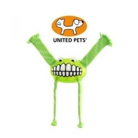 United Pets Rogz Flossy Grinz palla in Gomma piccola Verde Lime