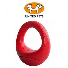 United Pets Rogz Pop Upz -Gioco da Lancio e riporto in gomma per Cani Medio Rosso