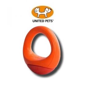 United Pets Rogz Pop Upz -Gioco da Lancio e riporto in gomma per Cani  Medio Arancione 