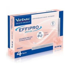 Virbac Effipro Spot On Cane Grande 20-40 Kg 4 pipette da 268 mg 